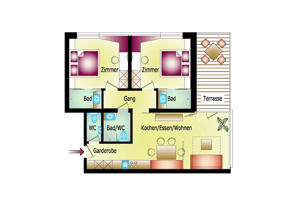 Thurnbach - Top Level Apartments Aschau Im Zillertal Camera foto